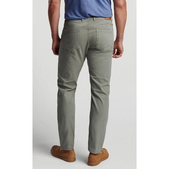 PETER MILLAR Crown Crafted Raleigh Performance Pants 44x34 Sage Green NWT - Picture 2 of 5